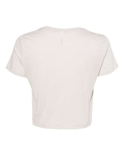 Bella + Canvas B8882 Ladies' Flowy Cropped T-Shirt #color_HEATHER DUST