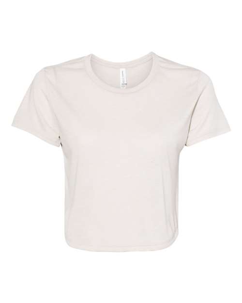 Bella + Canvas B8882 Ladies' Flowy Cropped T-Shirt #color_HEATHER DUST