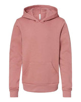 Bella + Canvas 3719Y Youth Sponge Fleece Pullover Hooded Sweatshirt #color_MAUVE
