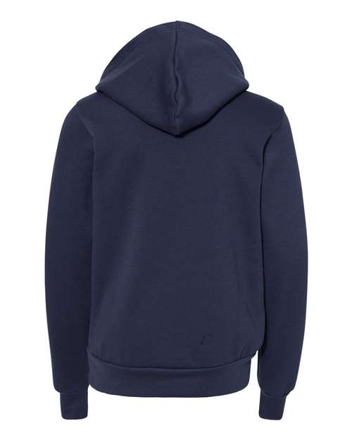 Bella + Canvas 3719Y Youth Sponge Fleece Pullover Hooded Sweatshirt #color_NAVY