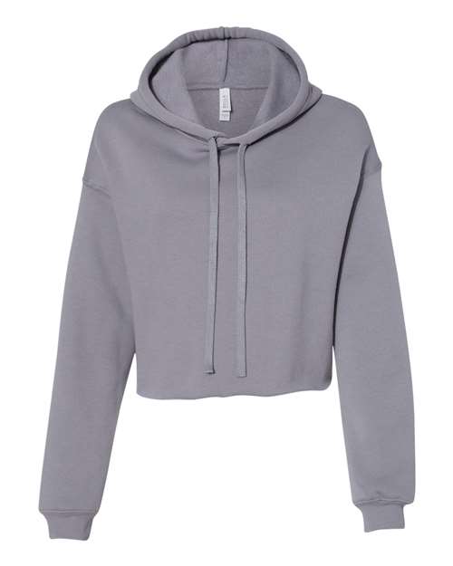 Bella + Canvas B7502 Ladies' Cropped Fleece Hoodie #color_STORM