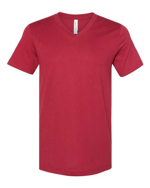 Bella + Canvas 3005 Unisex Jersey Short-Sleeve V-Neck T-Shirt #color_CARDINAL