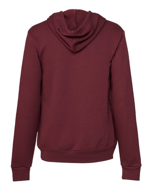 Bella + Canvas 3719 Unisex Sponge Fleece Pullover Hooded Sweatshirt #color_MAROON