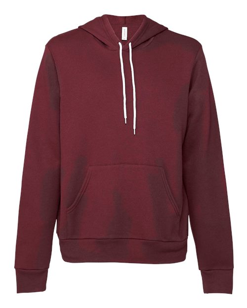 Bella + Canvas 3719 Unisex Sponge Fleece Pullover Hooded Sweatshirt #color_MAROON