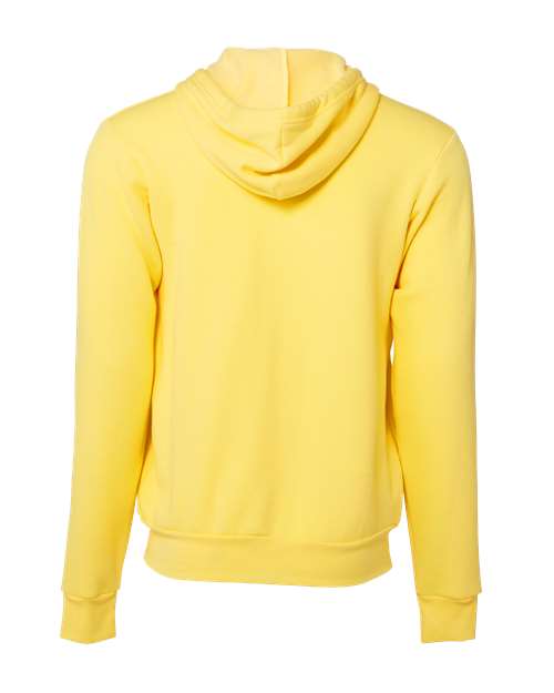 Bella + Canvas 3739 Unisex Poly-Cotton Fleece Full-Zip Hooded Sweatshirt #color_YELLOW