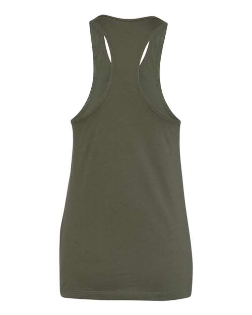 Bella + Canvas B6008 Ladies' Jersey Racerback Tank #color_MILITARY GREEN
