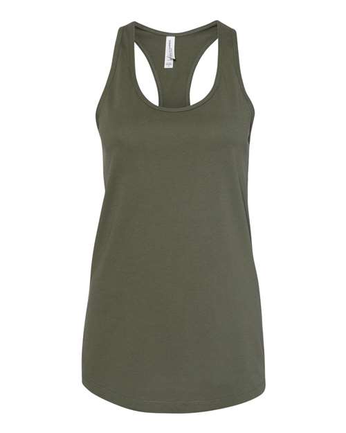 Bella + Canvas B6008 Ladies' Jersey Racerback Tank #color_MILITARY GREEN