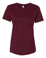 Bella + Canvas B6400 Ladies' Relaxed Jersey Short-Sleeve T-Shirt #color_MAROON