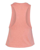 Bella + Canvas 6682 Ladies' Racerback Cropped Tank #color_HEATHER SUNSET