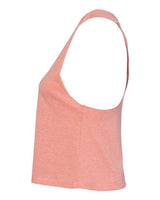 Bella + Canvas 6682 Ladies' Racerback Cropped Tank #color_HEATHER SUNSET