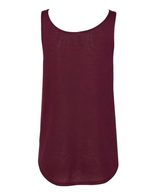 Bella + Canvas B8802 Ladies' Flowy Side Slit Tank #color_MAROON