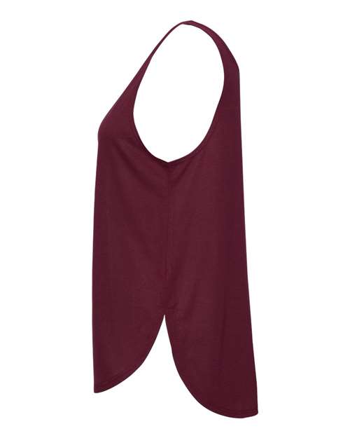 Bella + Canvas B8802 Ladies' Flowy Side Slit Tank #color_MAROON