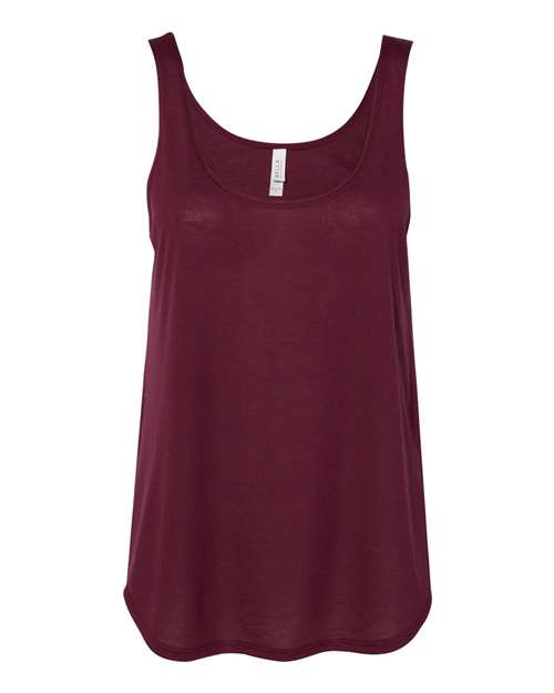 Bella + Canvas B8802 Ladies' Flowy Side Slit Tank #color_MAROON