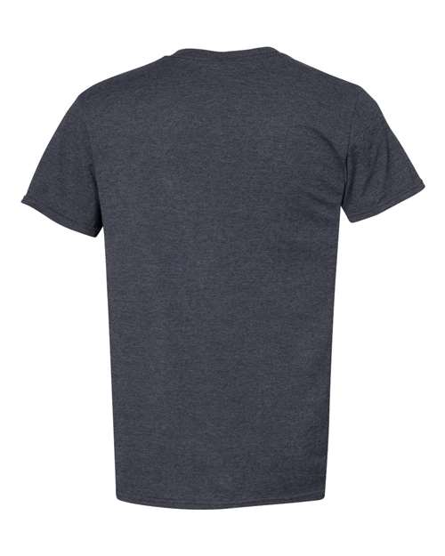 Jerzees 560MR Adult Premium Blend Ring-Spun T-Shirt #color_BLACK INK HEATHR
