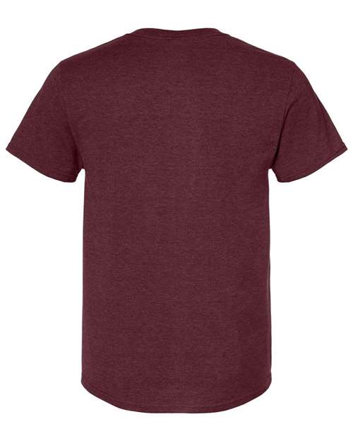 Jerzees 560MR Adult Premium Blend Ring-Spun T-Shirt #color_MAROON HEATHER