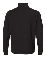 J America JA8434 Adult Omega Stretch Quarter-Zip #color_BLACK