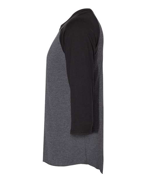 Jerzees 560RR Unisex Premium Blend Ring-Spun 3/4 Sleeve Raglan T-Shirt #color_BL INK HT/ BL IN