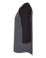 Jerzees 560RR Unisex Premium Blend Ring-Spun 3/4 Sleeve Raglan T-Shirt #color_BL INK HT/ BL IN