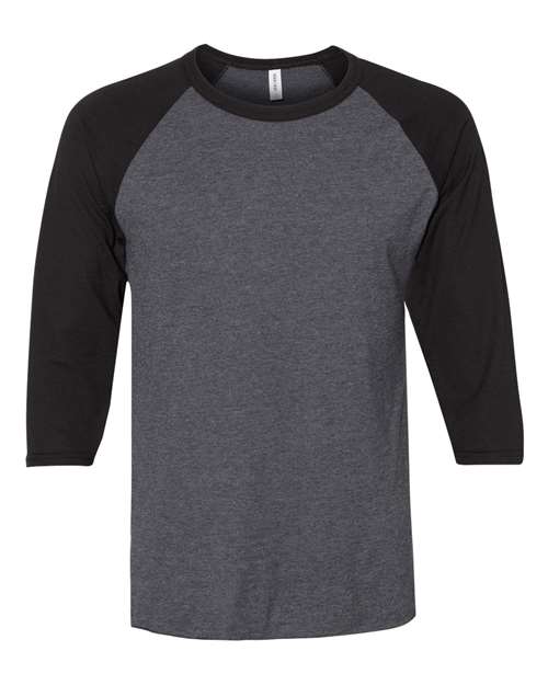 Jerzees 560RR Unisex Premium Blend Ring-Spun 3/4 Sleeve Raglan T-Shirt #color_BL INK HT/ BL IN