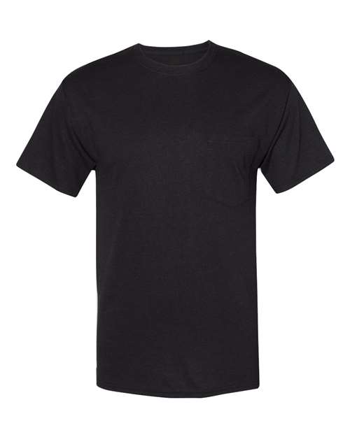 Hanes W110 Adult Workwear Pocket T-Shirt #color_BLACK