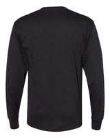 Hanes W120 Adult Workwear Long-Sleeve Pocket T-Shirt #color_BLACK