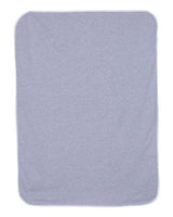 Rabbit Skins 1110 Infant Premium Jersey Blanket #color_HEATHER/ WHITE