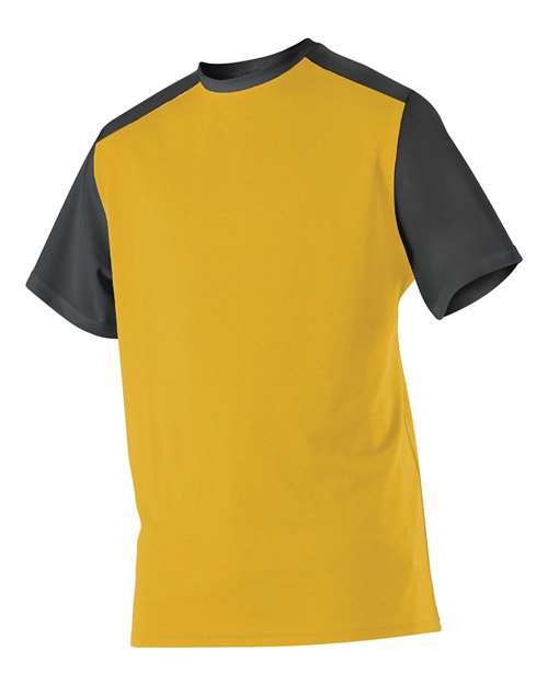 Alleson Athletic 532CJ Crewneck Baseball Jersey #color_Gold/ Black