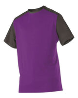 Alleson Athletic 532CJ Crewneck Baseball Jersey #color_Purple/ Black