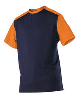 Alleson Athletic 532CJ Crewneck Baseball Jersey #color_Navy/ Burnt Orange