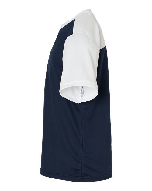 Alleson Athletic 532CJY Youth Crewneck Baseball Jersey #color_Navy/ White