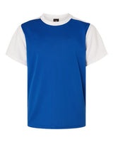 Alleson Athletic 532CJY Youth Crewneck Baseball Jersey #color_Royal/ White