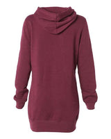 Independent Trading Co. PRM65DRS Women’s Special Blend Hooded Sweatshirt Dress #color_Maroon