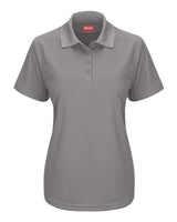 Red Kap SK97 Women's Short Sleeve Performance Knit Pocketless Core Polo #color_Grey