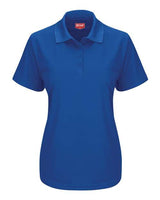 Red Kap SK97 Women's Short Sleeve Performance Knit Pocketless Core Polo #color_Royal