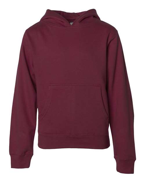 Independent Trading Co. SS4001Y Youth Midweight Hooded Sweatshirt #color_Maroon
