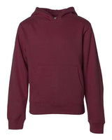 Independent Trading Co. SS4001Y Youth Midweight Hooded Sweatshirt #color_Maroon