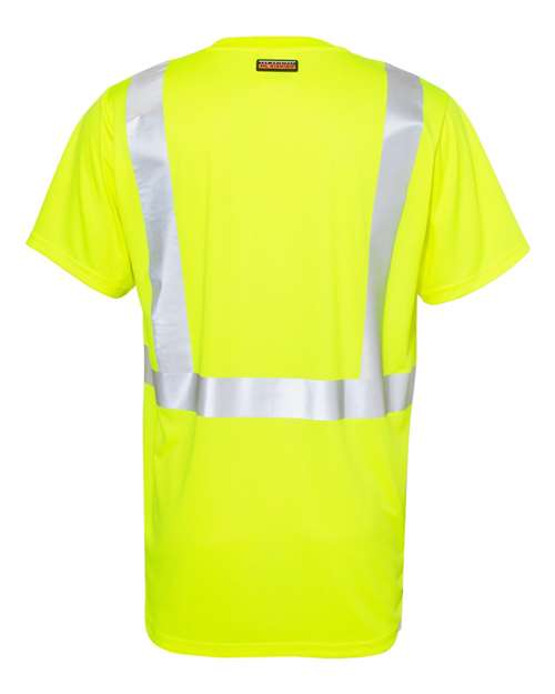 Kishigo 9162 Black Bottom Class 2 T-Shirt #color_Lime