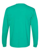 Comfort Colors C4410 Adult Heavyweight RSLong-Sleeve Pocket T-Shirt #color_ISLAND GREEN