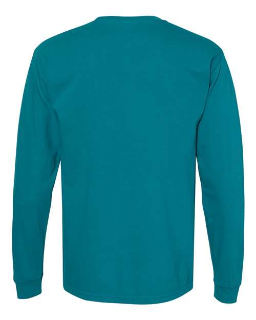 Comfort Colors C4410 Adult Heavyweight RSLong-Sleeve Pocket T-Shirt #color_TOPAZ BLUE