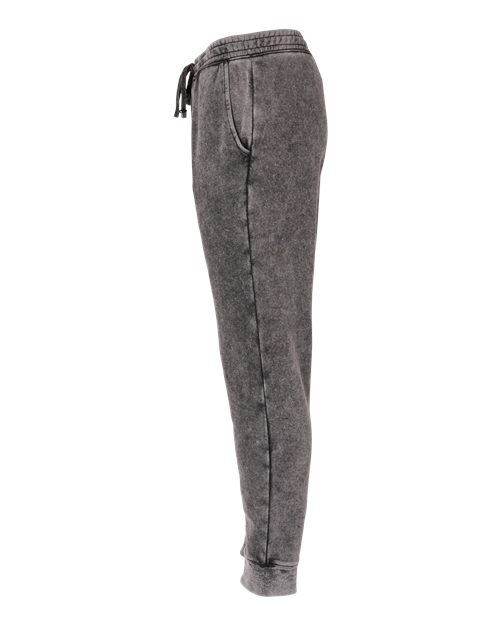 Independent Trading Co. PRM50PTMW Mineral Wash Fleece Pants #color_Black
