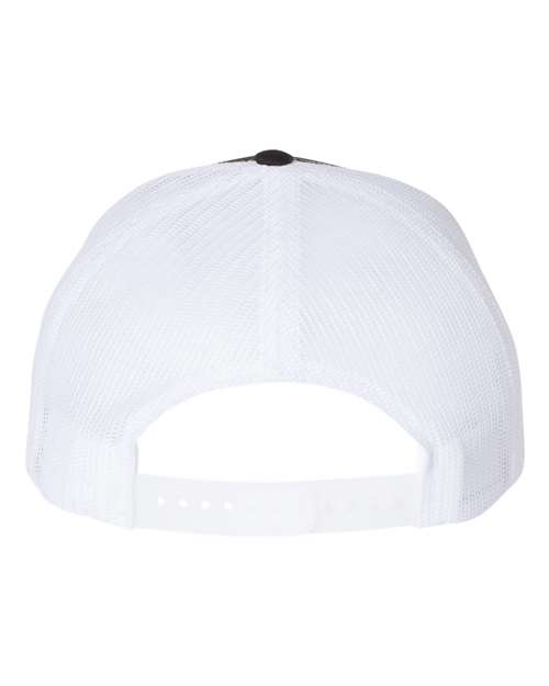 Richardson 112FP Five-Panel Trucker Cap #color_Black/ White