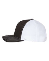 Richardson 112FP Five-Panel Trucker Cap #color_Black/ White