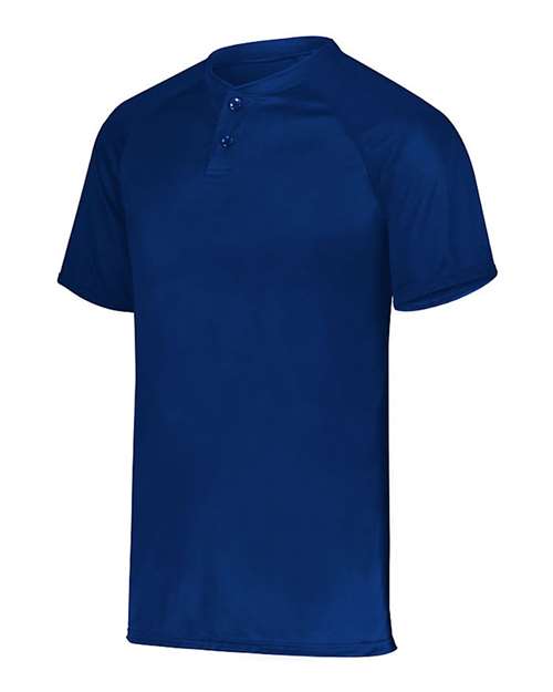 Augusta Sportswear AG1565 Adult Attain 2-Button Baseball Jersey #color_NAVY
