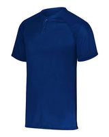 Augusta Sportswear AG1565 Adult Attain 2-Button Baseball Jersey #color_NAVY