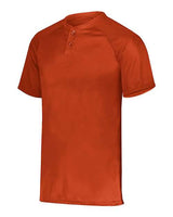 Augusta Sportswear AG1565 Adult Attain 2-Button Baseball Jersey #color_ORANGE