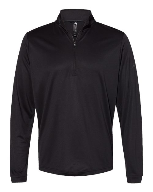 Adidas A401 Lightweight Quarter-Zip Pullover #color_Black