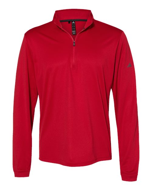 Adidas A401 Lightweight Quarter-Zip Pullover #color_Power Red