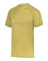 Augusta Sportswear AG1565 Adult Attain 2-Button Baseball Jersey #color_VEGAS GOLD