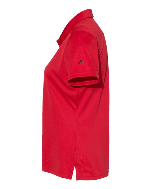 Adidas A325 Women's 3-Stripes Shoulder Polo #color_Collegiate Red/ Black