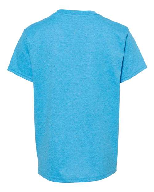 Gildan G500B Youth Heavy Cotton T-Shirt #color_HEATHER SAPPHIRE